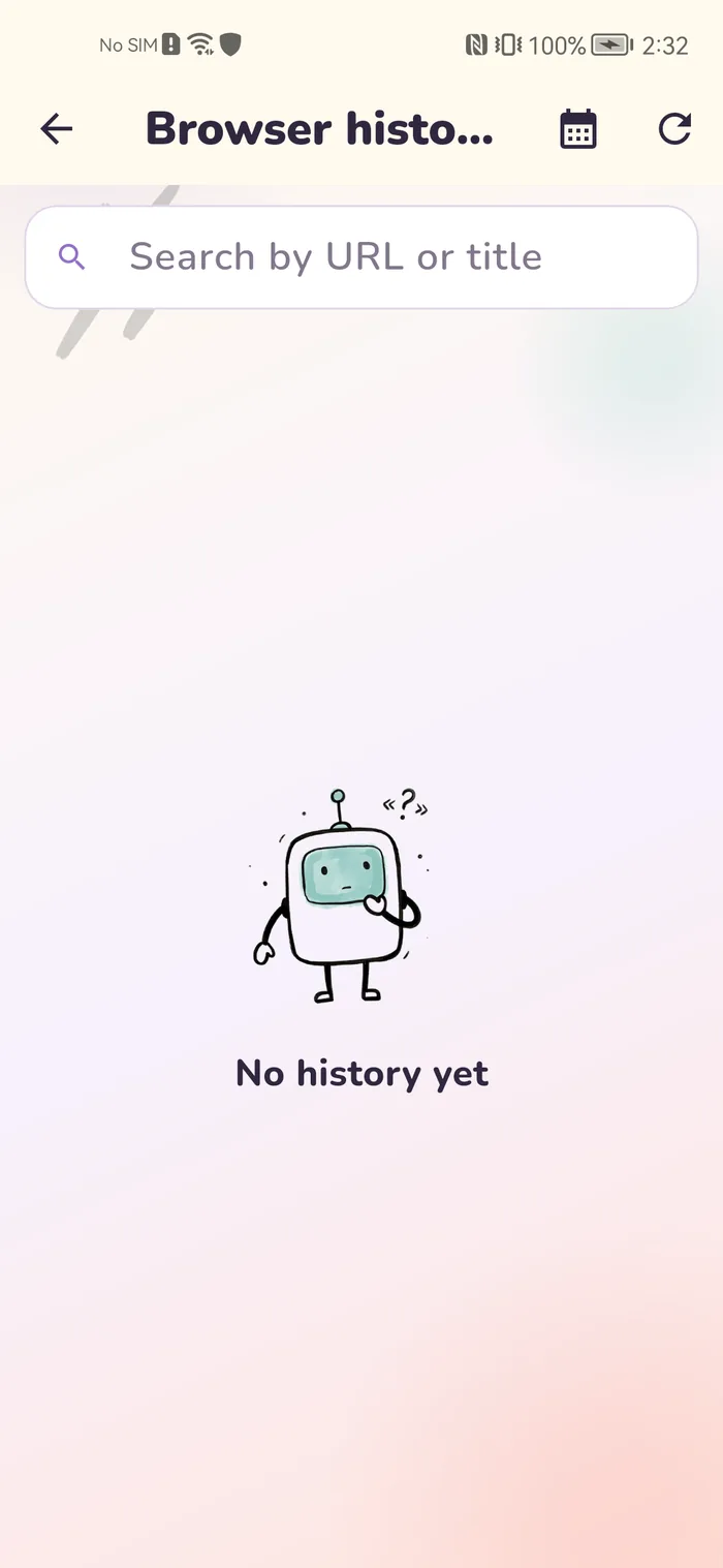 The child’s browser history in the Gardion dashboard