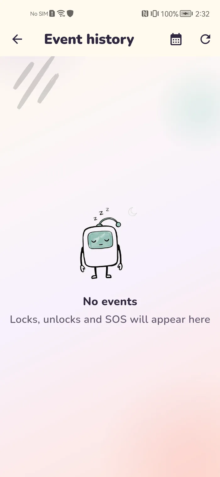 Event feed of the child’s device in the Gardion dashboard